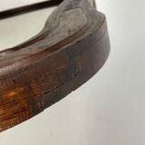 Hand carved wavy curvy vanity mirror, ca 1900