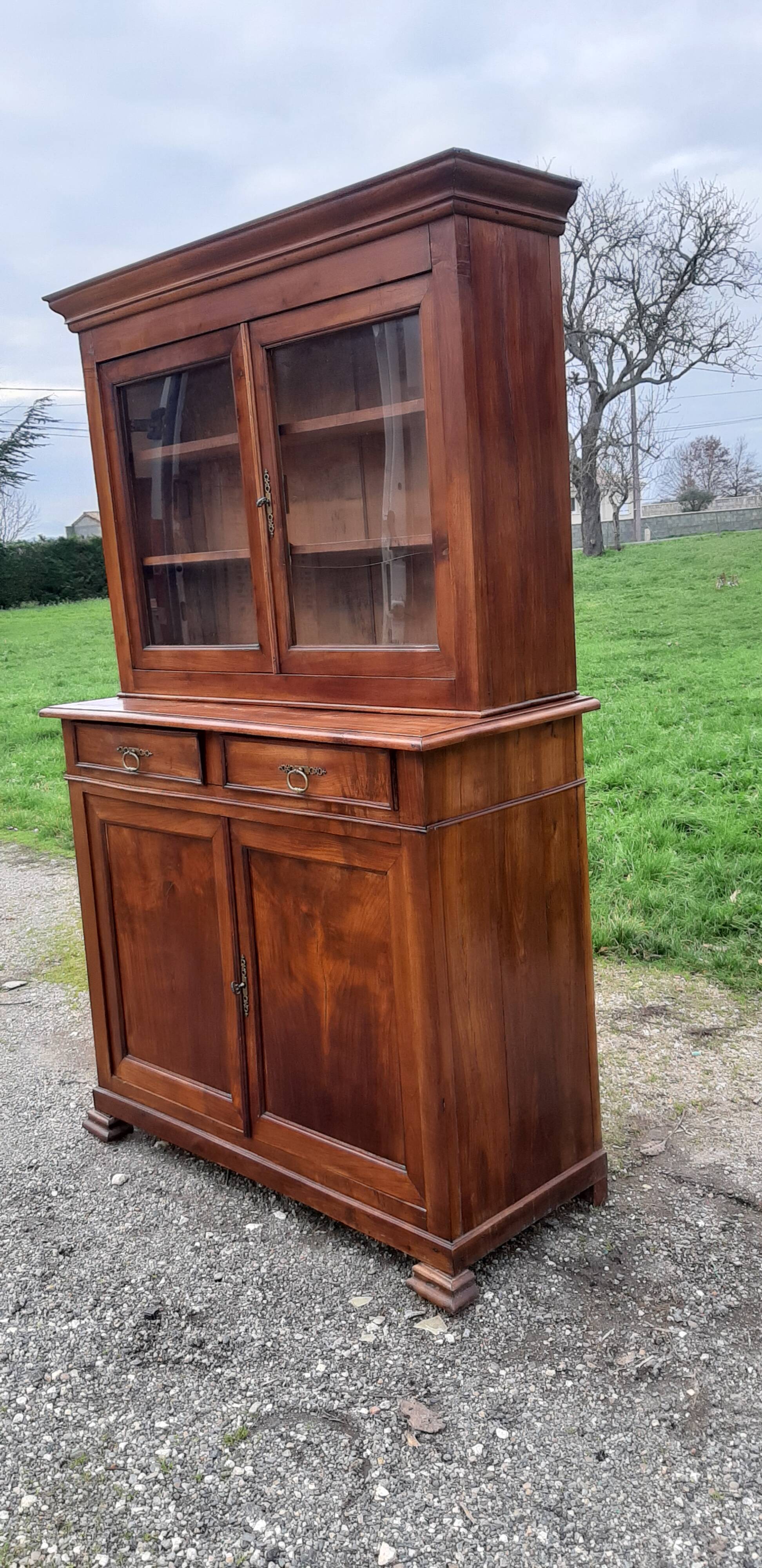 Walnut showcase buffet 19th