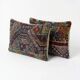 Set of 2 vintage kilim cushion covers 33x51 cm