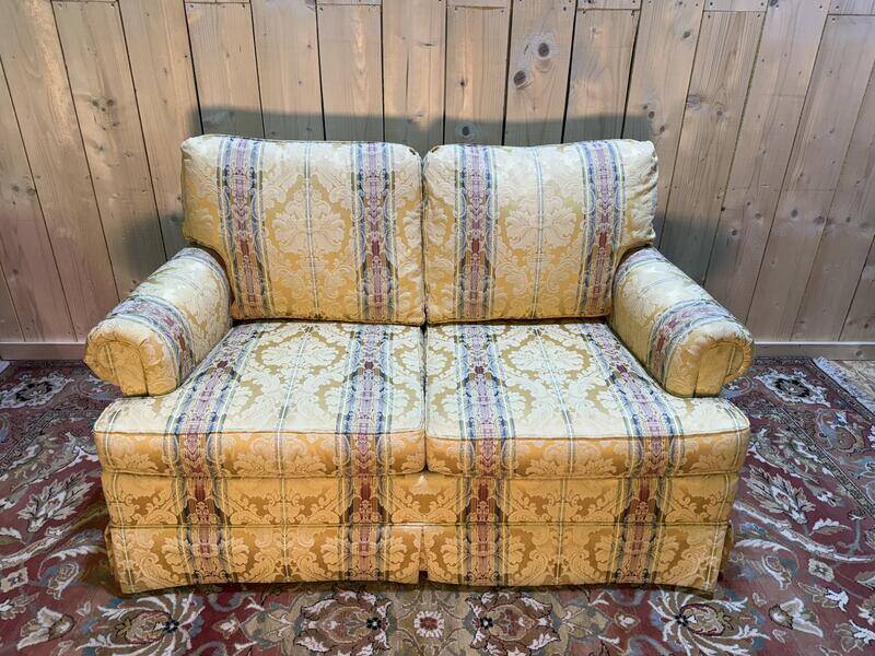 Canapé de style anglais en soie - damas