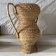 Straw amphora in Burgundy style 35 cm, French wickerwork.