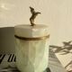 Marble and brass tobacco pot