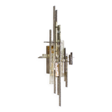 Very Large Brutalist Sconce by Albano Poli for Poliarte, 1970s