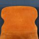 Ensemble de salle à manger italien vintage des années 20 en suede orange par willy rizzo c.1970