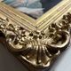 Tableau HSP circa 1900 Portrait Art Nouveau "Woman with the Letter" + frame