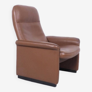 Fauteuil lounge relax en cuir marron De Sede DS 50