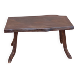Vintage Brutalist Elm Coffee Table
