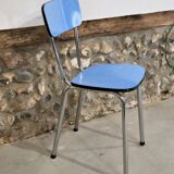 Blue Formica chair 1960