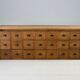 Pharmacy cabinet chest of drawers large oak antiques