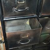 Black metal cabinet 12 lockers