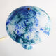 Glass paste mushroom lamp, swivel head, years 60