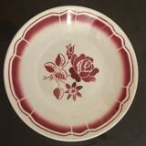 Antique tableware, hollow plates, pink pattern