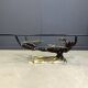 Brass bonsai coffee table by Willy Daro, 1970s