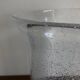1970 XXXL vase in solid bubbled glass H33cm