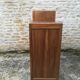 Asymmetric solid walnut buffet