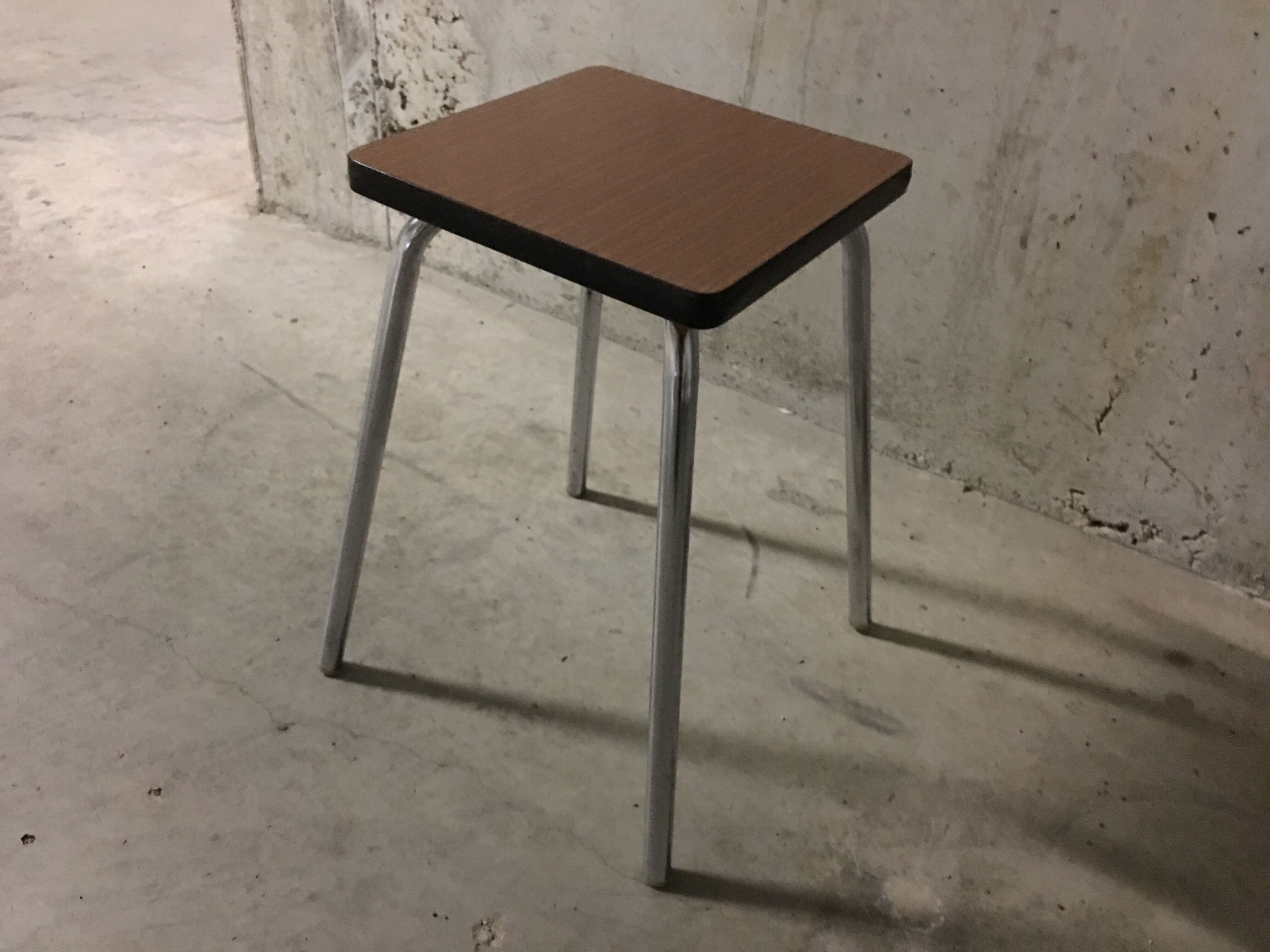 Stool in 70s formica