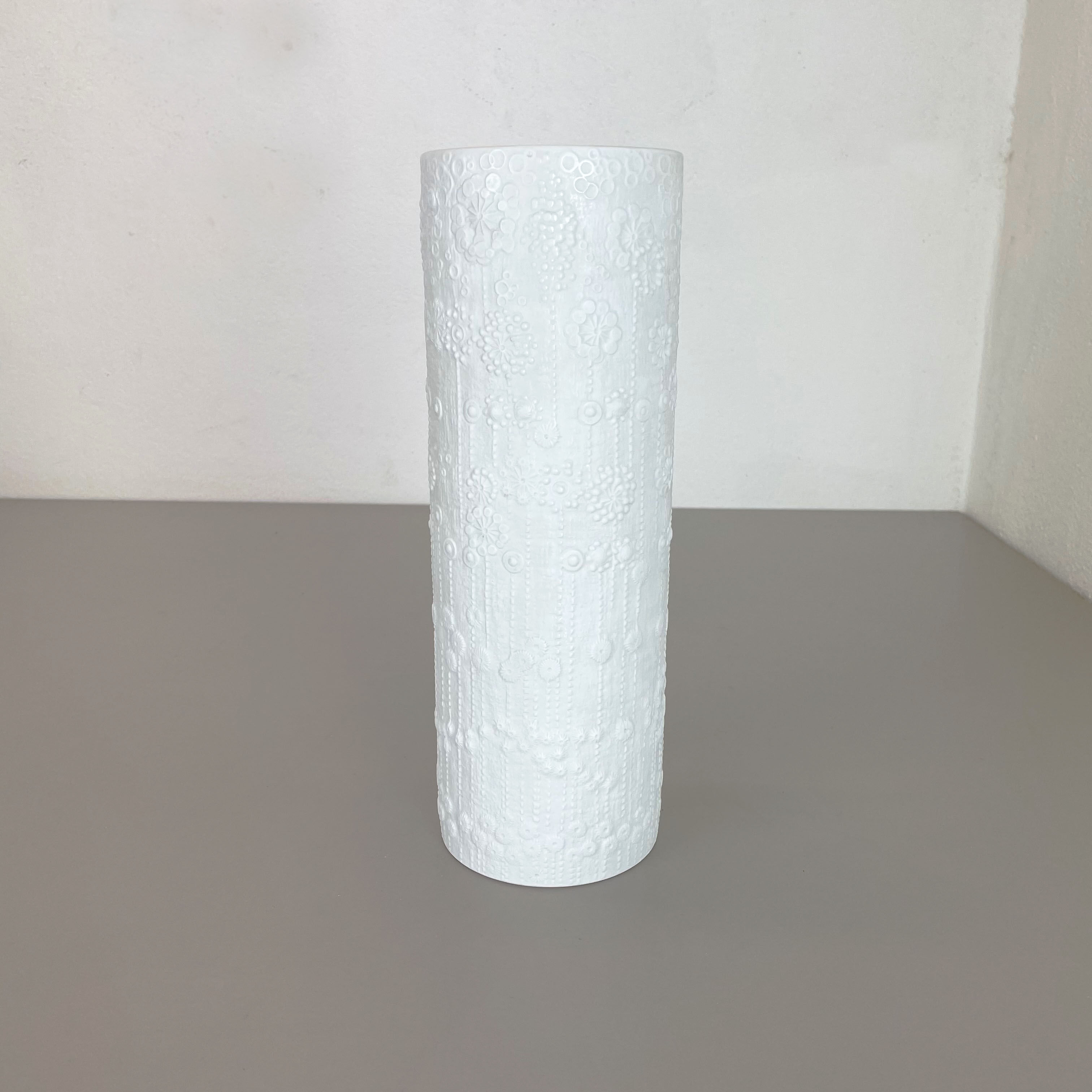 Large OP Art Vase Porcelain Vase by Martin Freyer for Rosenthal, Germany