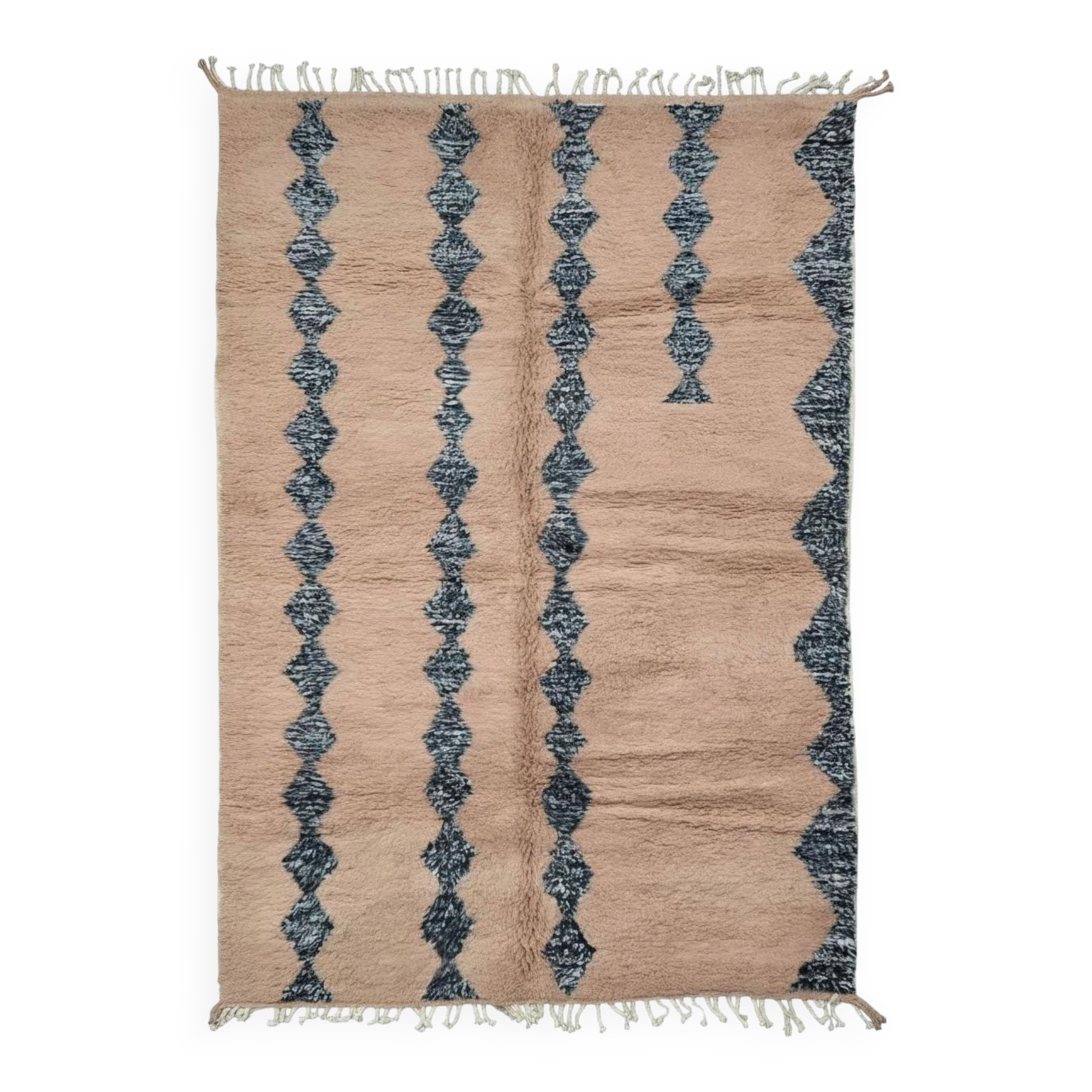 Powder Pink Moroccan Rug - 309 x 197 cm
