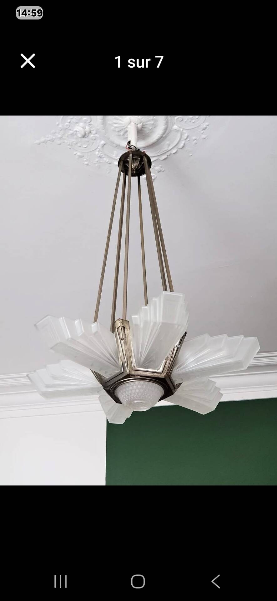 Lustre art déco 1930