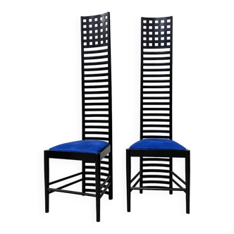 Pair of Hill House chairs by Mackintosh