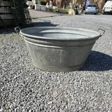 Ancienne bassine ou baignoire en zinc