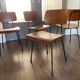 Set of 4 teak and steel dining chairs by Tjerk Reijenga for Pilastro 1950s