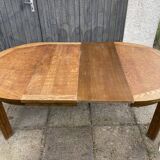 Round wooden table