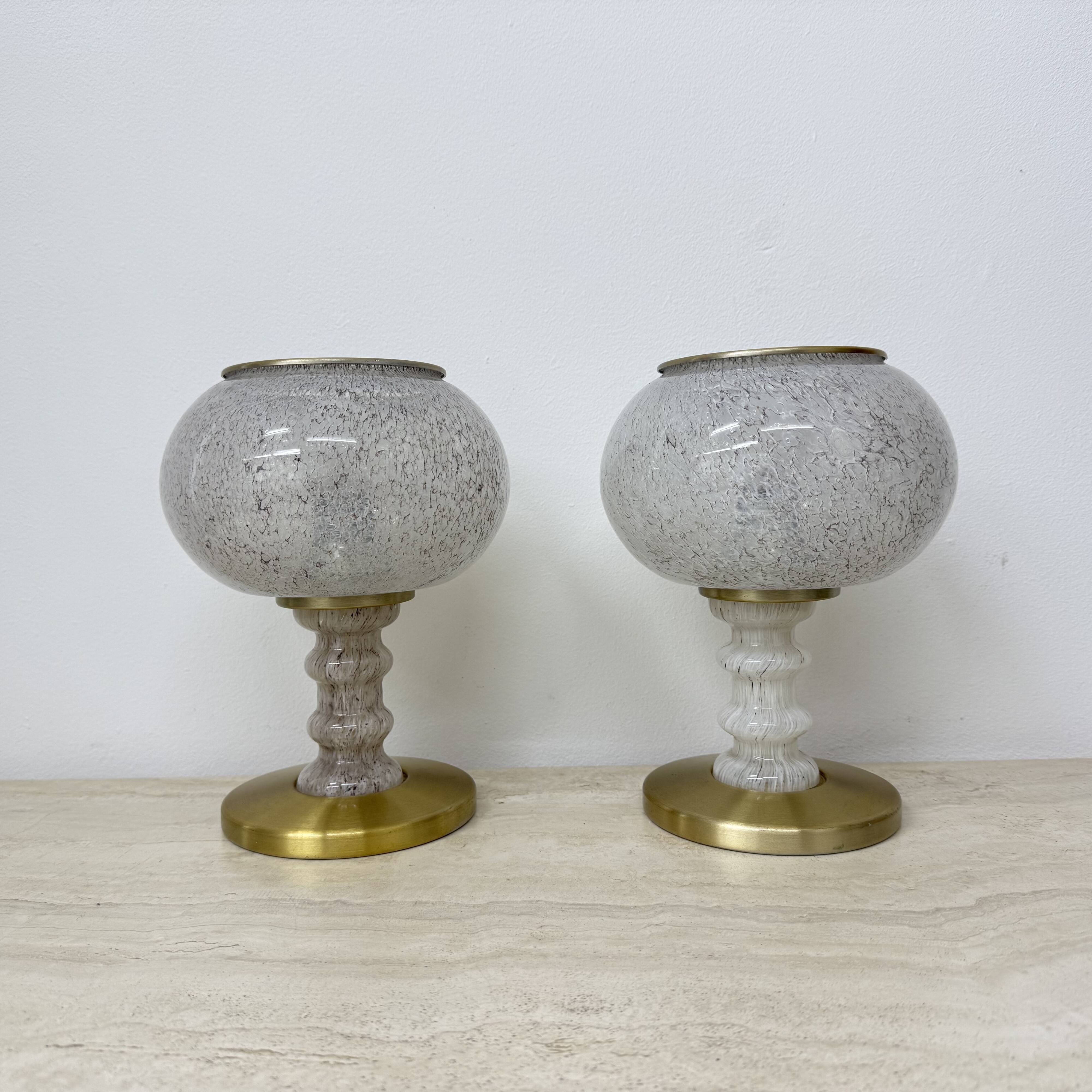 Lot de 2 lampes de table Doria leuchten, années 1970, Allemagne