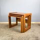 Set of three nesting tables by Salin Nyborg, teak, 1960s