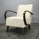 Jindřich Halabala Art Deco Bentwood Armchair, Czechoslovakia 1940s