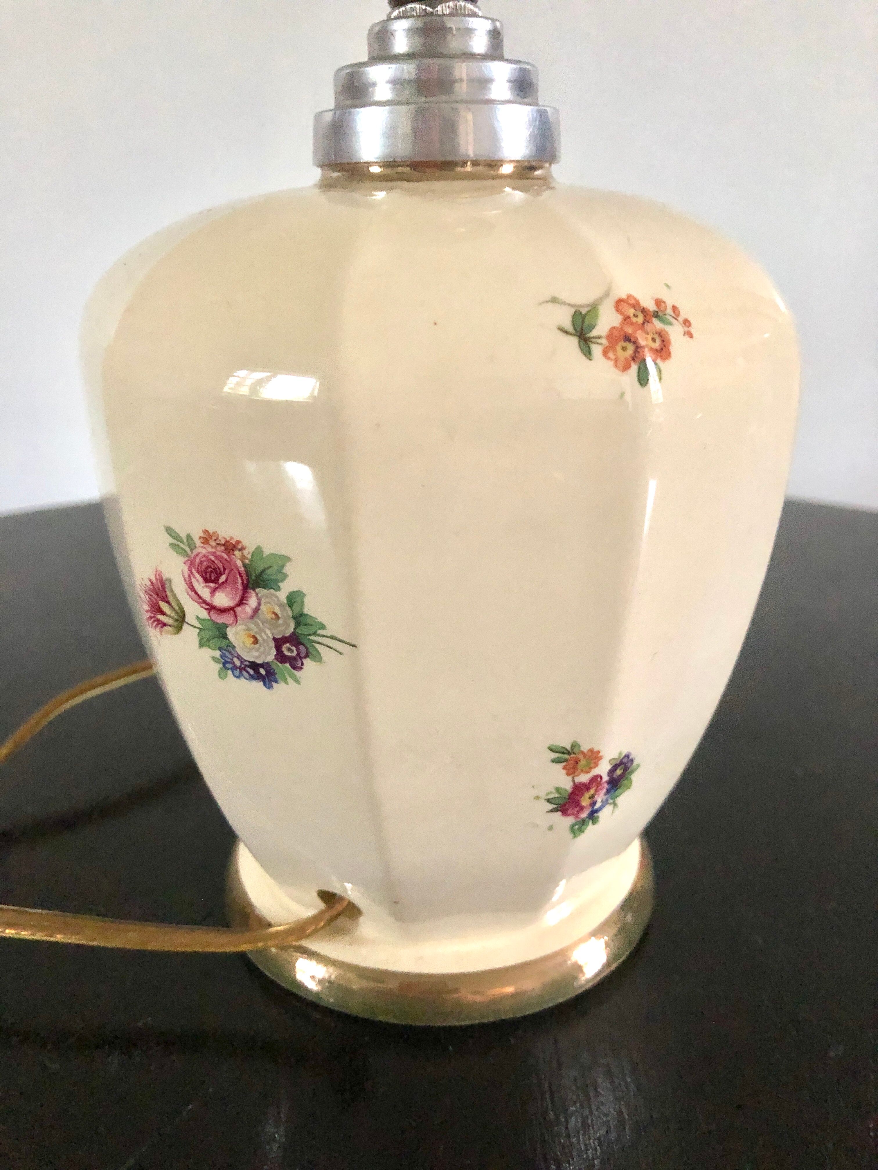 Ceramic lamp foot Charbonnier Salins les Bains