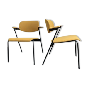 Set de 2 fauteuils jaune