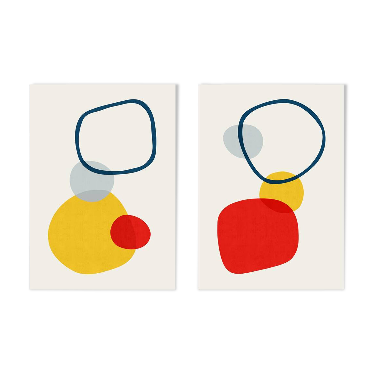 2 impressions d'art abstrait