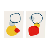 2 abstract art prints. (42x59.4cm)