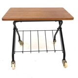 Scandinavian "stringbord" bedside table, Sweden, 1950