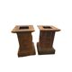 Pair of cast iron bases for statue for Medici.