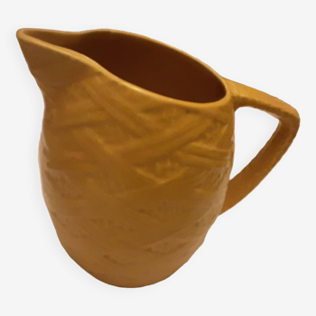 Barbotine mc faience pitcher pot