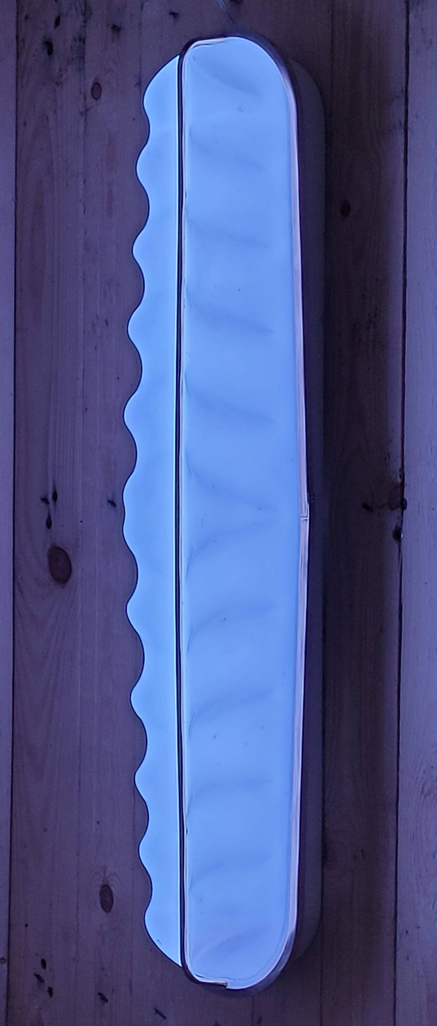 Large Stilux cinema wall lamp Art Deco Italy herringbone pattern