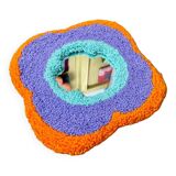 Retro flower wall mirror