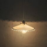 White opaline hanging lamp