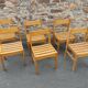 Lot de 6 chaises en bois