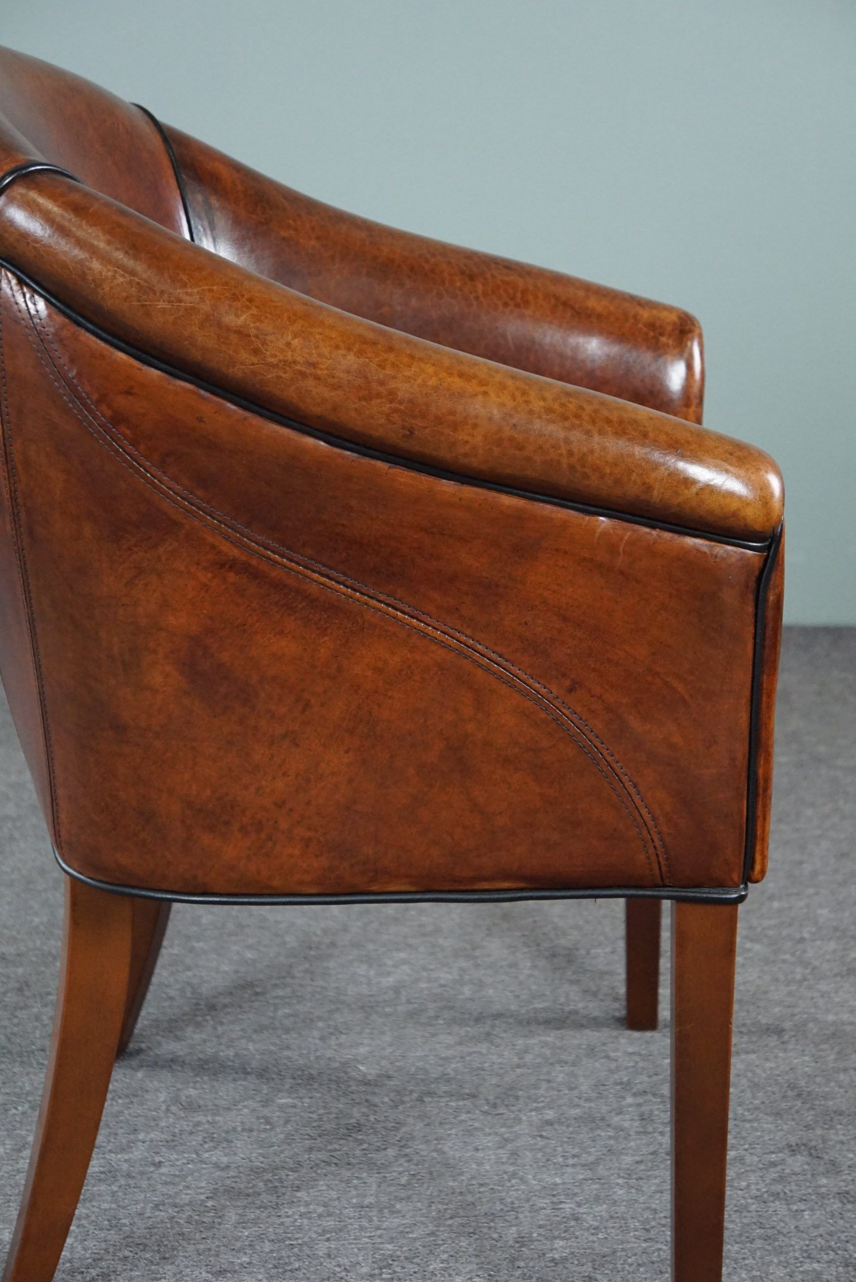 Sheepskin convertible armchair side chair