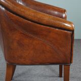 Sheepskin convertible armchair side chair