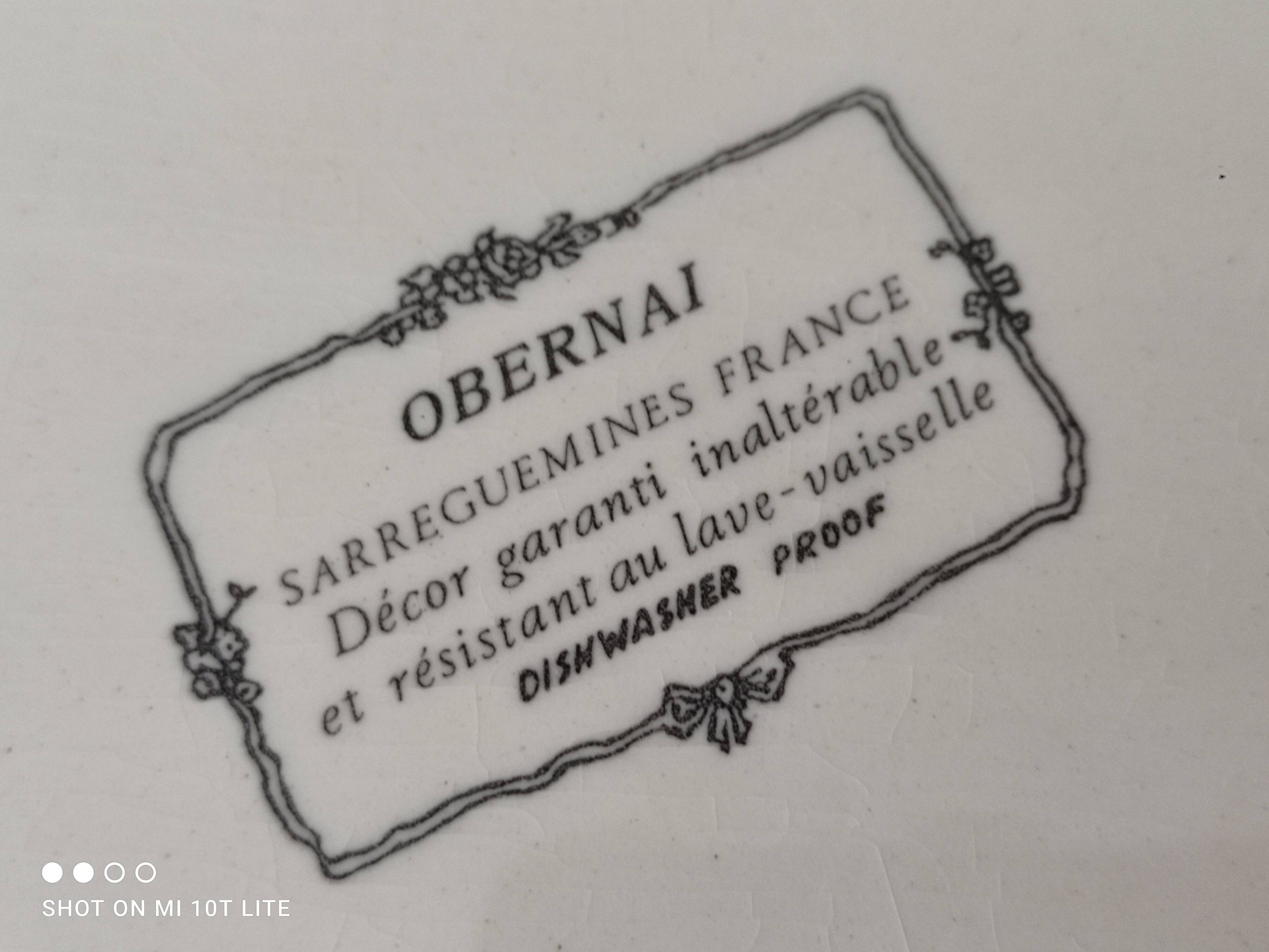 Cake dish Sarreguemines model Obernai