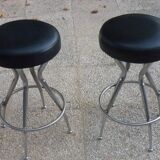 Black skai workshop stool