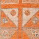 3x12 Rug For Laundry Orange Turkish Vintage Runner Rug, 95x370Cm SK 22033