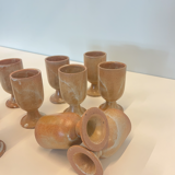 Lot verres en grés