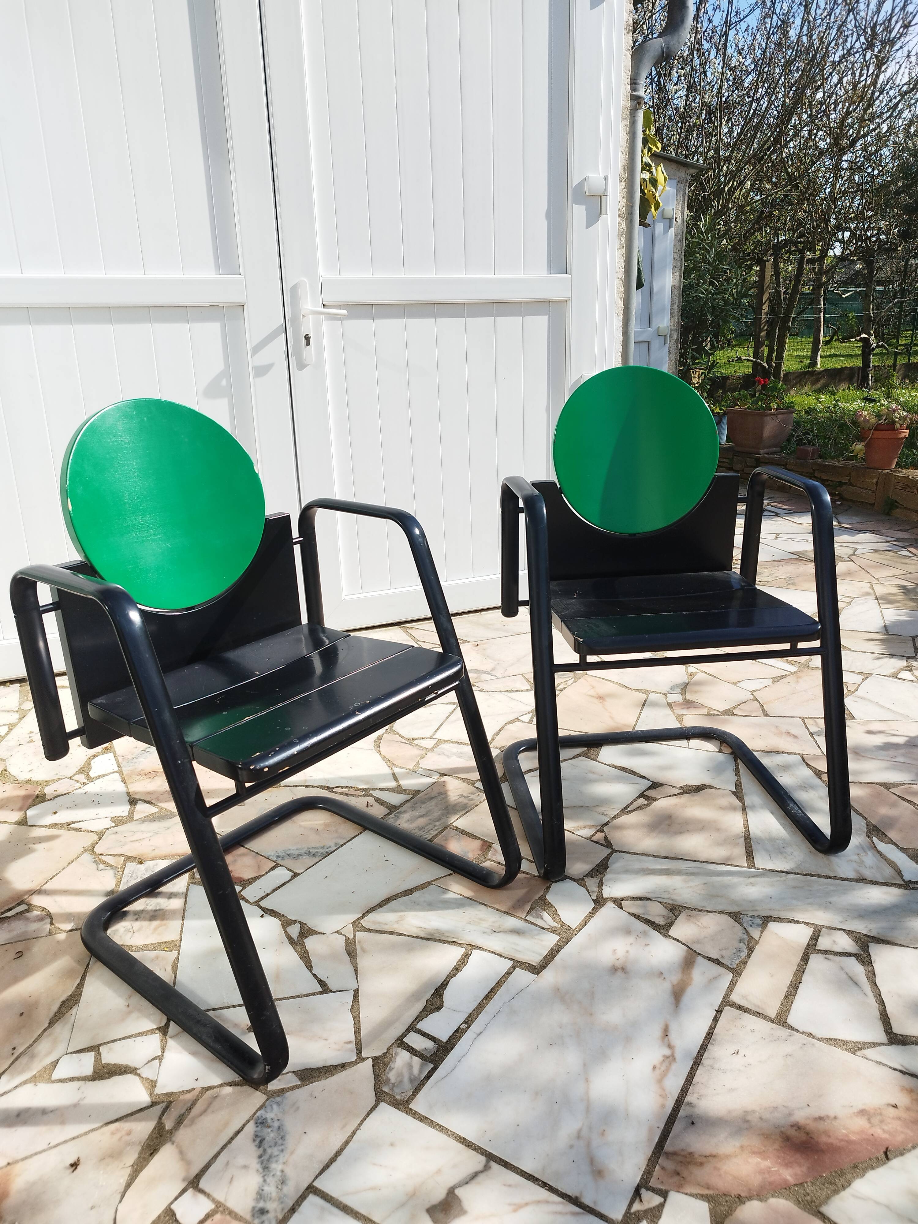 2 Martin Stoll chairs model G-Pino "Pinocchio"