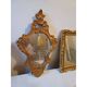 Lot de 6 miroirs bois et stuc doré