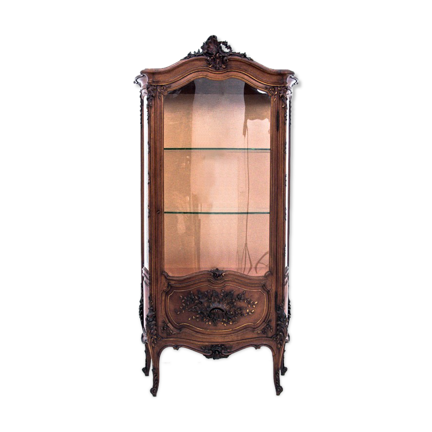 Display case, France, walnut, around 1880